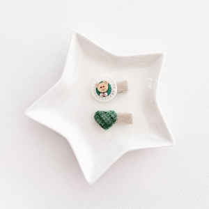 Girl Hair Clip Bear Heart Set (GHP9554)